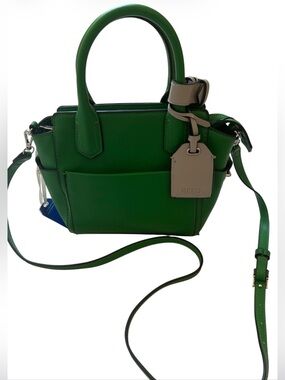 Reed Krakoff  x Kohls Faux Leather Bag Green Crossbody Atlantique Small Satchel